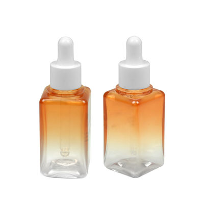 50ML 경사진 PETG 화장품병은 20/410 필수적 오일병 패키징을 사각처리합니다