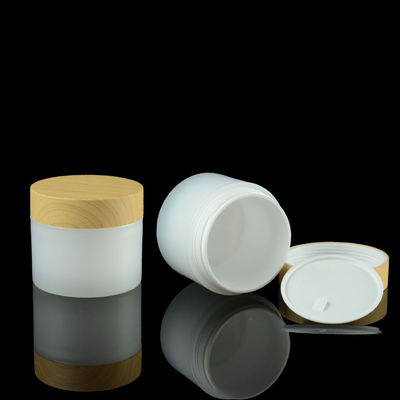 OEM 아이 크림 Lid 대나무 화장품 용기체를 패키징하는 10g 20g 30g PP 아이스크림 병