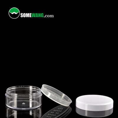 24g 명백한 비어 있는 루스 파우더 용기 라운드 메이크업 재사용할 수 있는 플라스틱 항아리 여행 사이즈