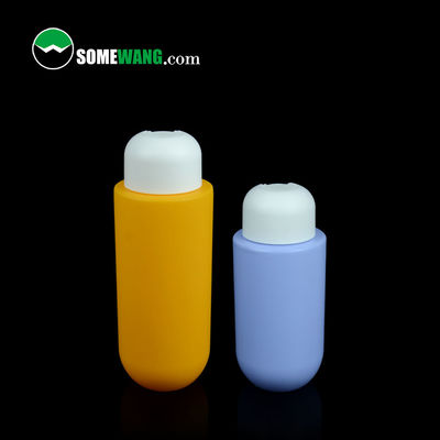 주문 제작된 색깔 HDPE 평평 어깨 둥근 하부 병 화장품 300 밀리람베르트 400 밀리람베르트 로션 패키징