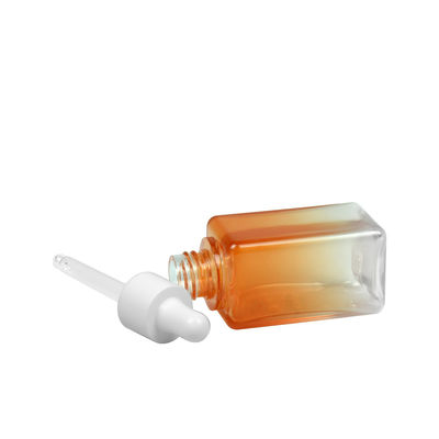 50ML 경사진 PETG 화장품병은 20/410 필수적 오일병 패키징을 사각처리합니다