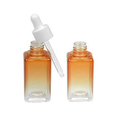 50ML 경사진 PETG 화장품병은 20/410 필수적 오일병 패키징을 사각처리합니다