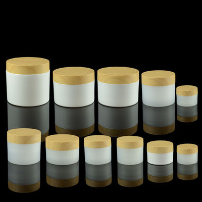 OEM 아이 크림 Lid 대나무 화장품 용기체를 패키징하는 10g 20g 30g PP 아이스크림 병