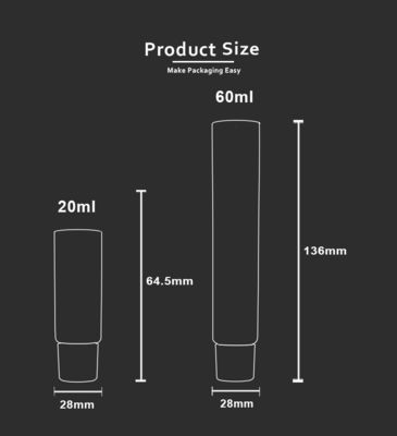 개인 건강 제품 치약을 위한 날카로운 노즐과 60 밀리람베르트 ABL 플라스틱 튜브 D28mm